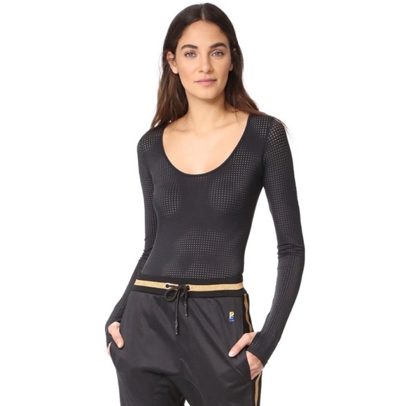 Splits59 Extension Bodysuit in Black. - Picture 3 of 10